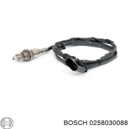 0258030088 Bosch sonda lambda, sensor de oxigênio até o catalisador