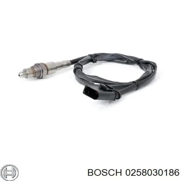 0 258 030 186 Bosch sonda lambda, sensor de oxigênio até o catalisador