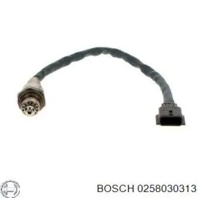 0258030313 Bosch sonda lambda, sensor de oxigênio depois de catalisador