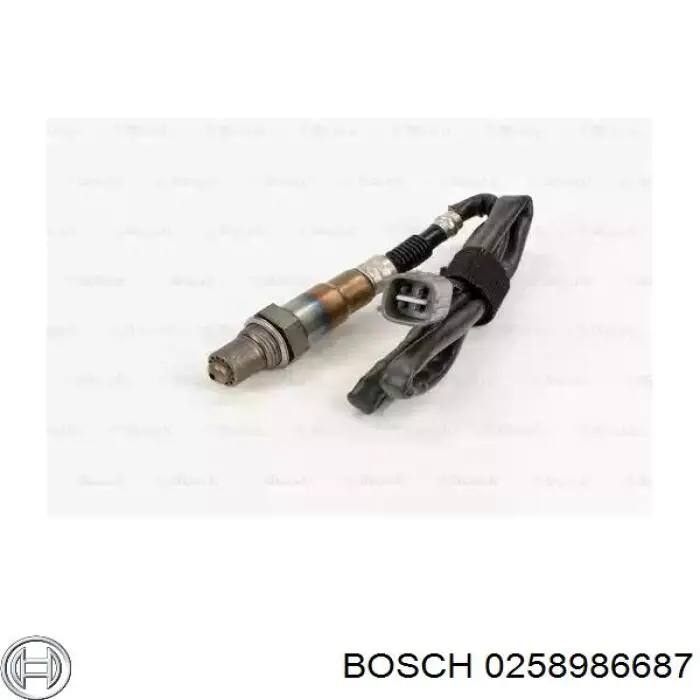 0 258 986 687 Bosch лямбда-зонд, датчик кислорода до катализатора правый