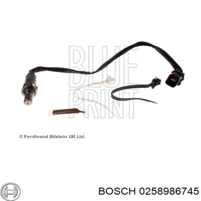 Лямбдазонд, датчик кислорода после катализатора Bosch 0258986745 цена, от 59.86 USD