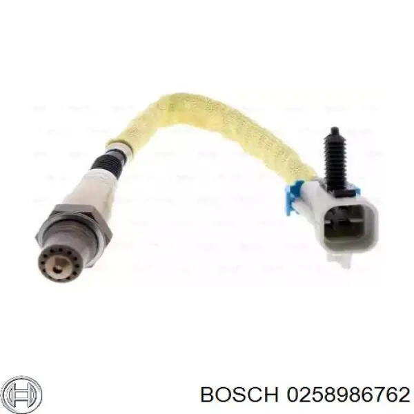 0258986762 Bosch sonda lambda, sensor esquerdo de oxigênio até o catalisador