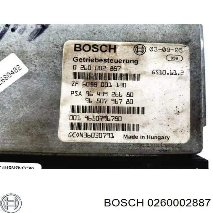Плата АКПП 0260002887 Peugeot/Citroen
