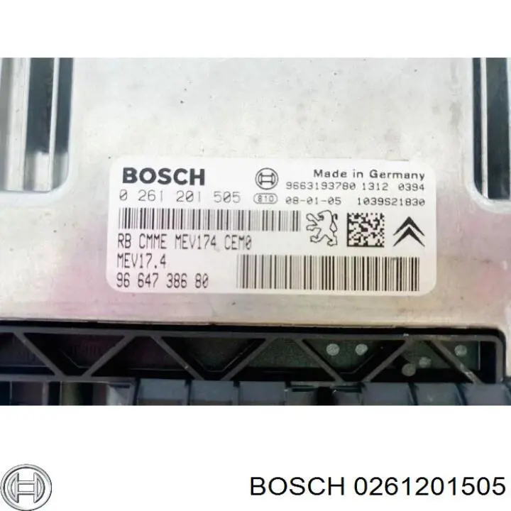 Блок управления двигателем 0261201505 Bosch