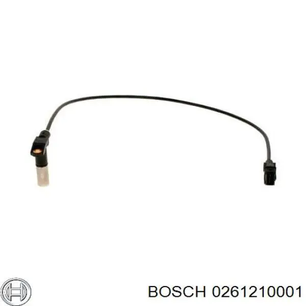 Датчик положения (оборотов) коленвала Bosch 0261210001