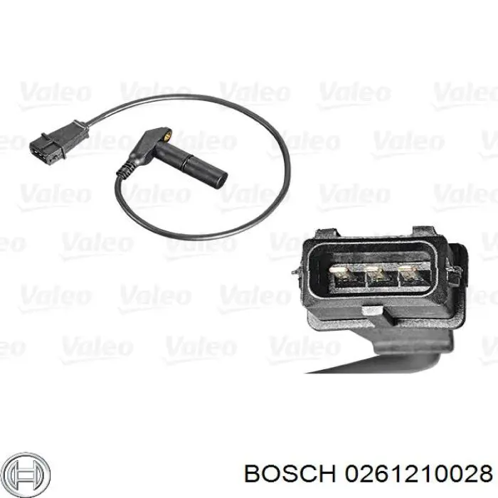 Купить 0261210028 Bosch Датчик оборотов коленвала