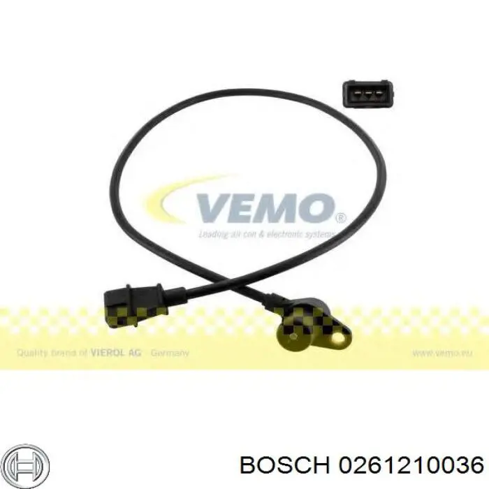 Датчик положения коленчатого вала Bosch 0261210036 цена, от 70.19 USD