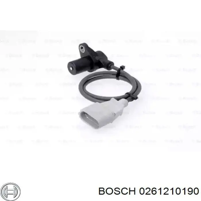 Датчик положения (оборотов) коленвала Bosch 0261210190