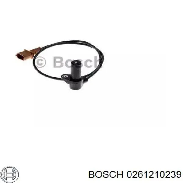 Датчик положения (оборотов) коленвала Bosch 0261210239