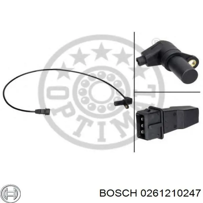 Датчик положения коленвала Bosch 0261210247