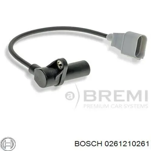 Датчик положения (оборотов) коленвала Bosch 0261210261
