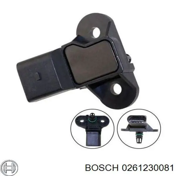 Датчик абсолютного давления в коллекторе Bosch 0261230081 цена, от 11.29 USD