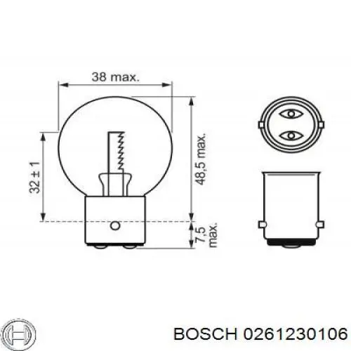 Датчик абсолютного давления в коллекторе Bosch 0261230106 цена, от 16.45 USD