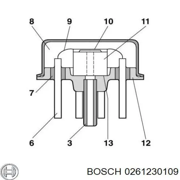 Датчик абсолютного давления 8699448 Volvo