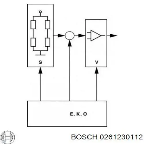 Датчик давления топлива Bosch 0261230112