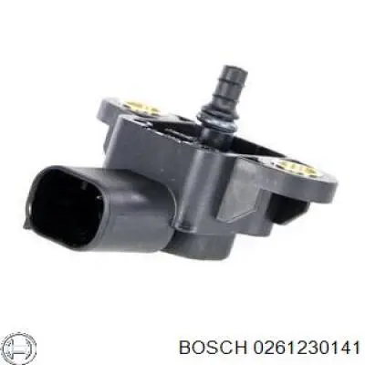 Sensor de presion de carga (inyeccion de aire turbina) 0261230141 Bosch