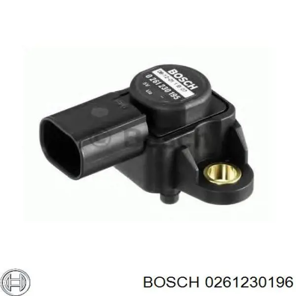 Датчик давления во впускном коллекторе, MAP 0261230196 Bosch