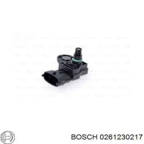 Датчик тиску у впускному колекторі, MAP 0261230217 Bosch
