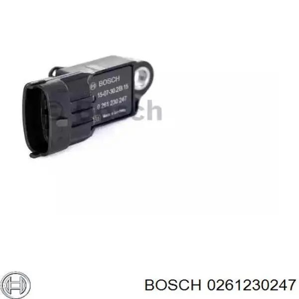 0261230247 Bosch sensor de pressão no coletor de admissão, map