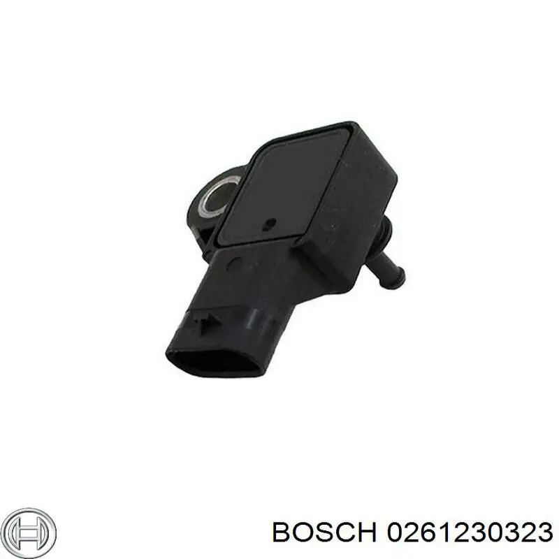 0261230323 Bosch sensor de fluxo (consumo de ar, medidor de consumo M.A.F. - (Mass Airflow))