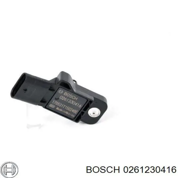 0 261 230 416 Bosch sensor de pressão no coletor de admissão, map