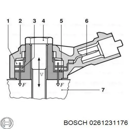 Датчик детонации 0261231176 Bosch