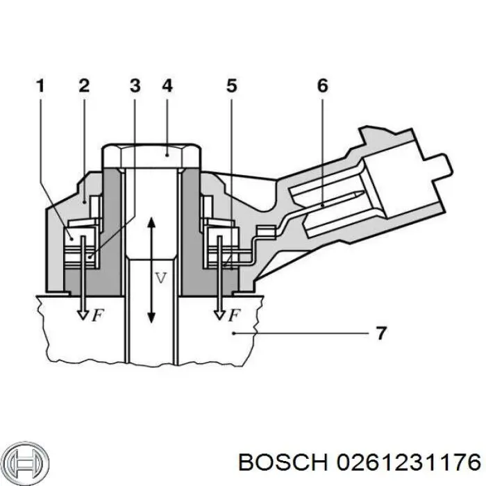 0261231176 Bosch Датчик самовоспламенения