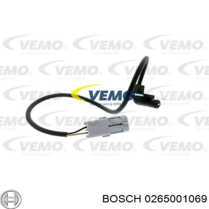 0265001069 Bosch sensor abs dianteiro esquerdo