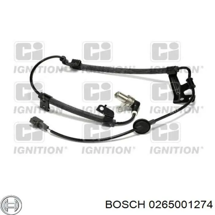 0265001274 Bosch sensor abs dianteiro esquerdo