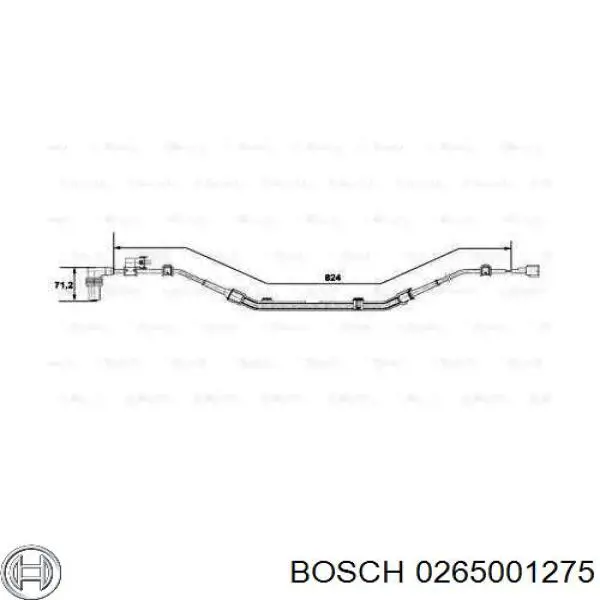 Датчик АБС (ABS) задний правый 0265001275 Bosch