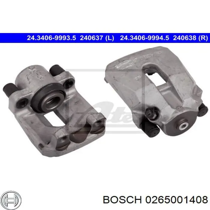 0265001408 Bosch датчик абс (abs передний правый)