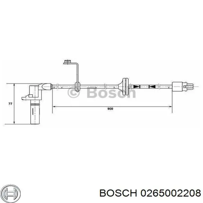 Датчик АБС задний 0265002208 Bosch