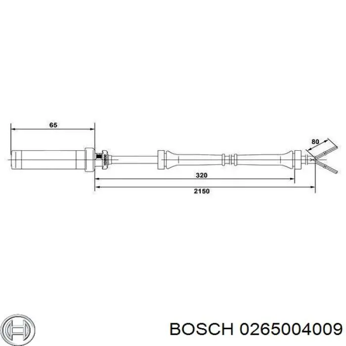 0265004009 Bosch Датчик АБС