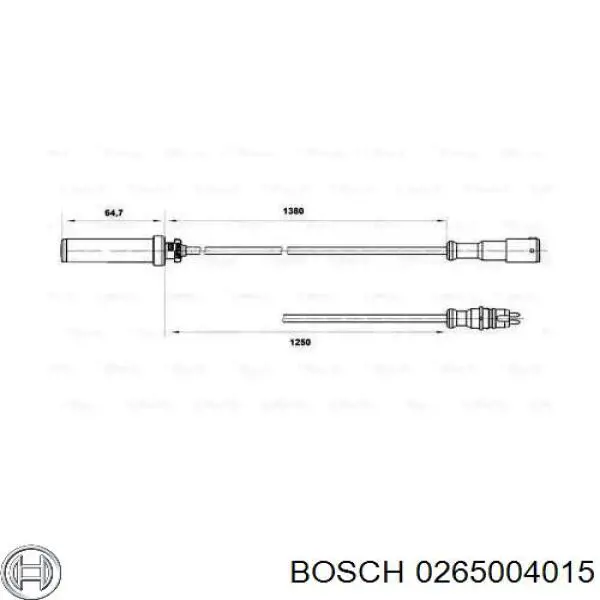 Купить A0015424518 Mercedes Датчик АБС задний левый