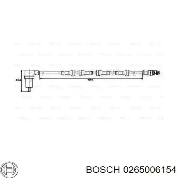 Датчик АБС (ABS) задний левый 0265006154 Bosch