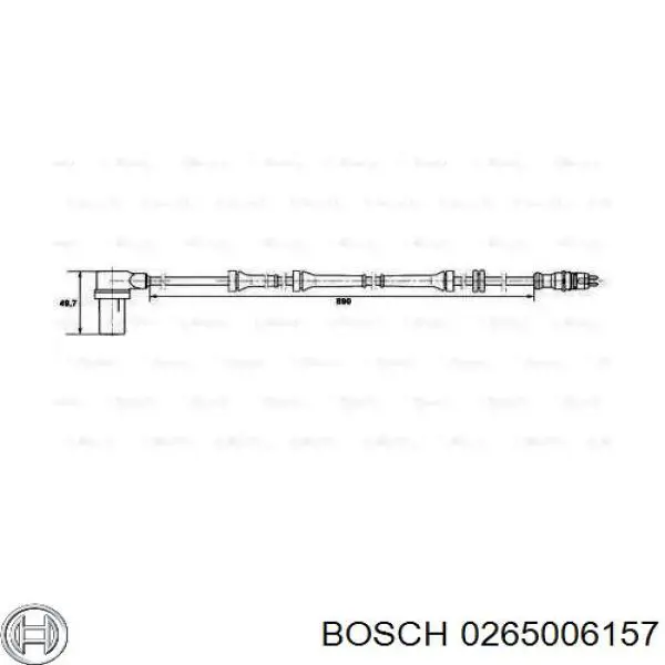 Датчик АБС (ABS) передний правый 0265006157 Bosch