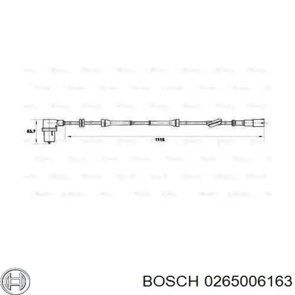 Датчик АБС (ABS) передний левый 46456661 Fiat/Alfa/Lancia