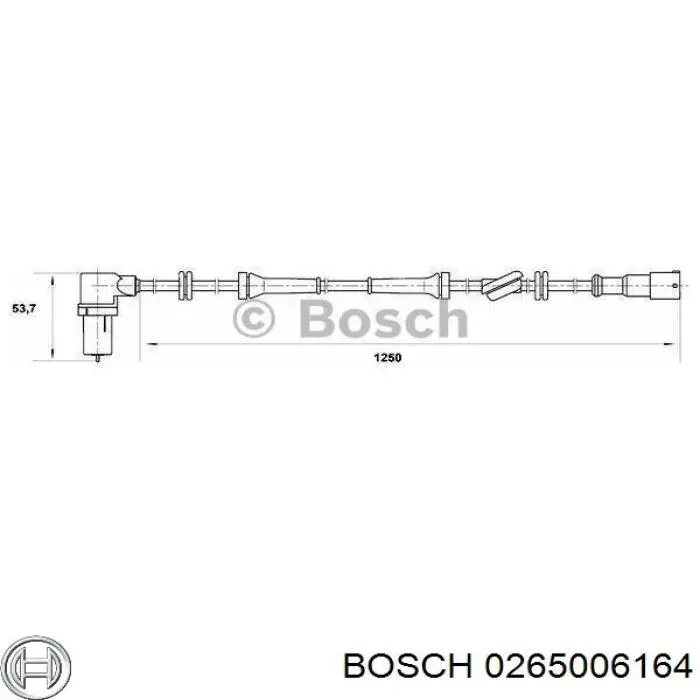 Датчик АБС (ABS) передний правый 0046457537 Fiat/Alfa/Lancia