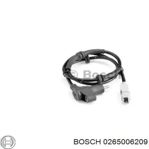 Sensor ABS trasero 0265006209 Bosch