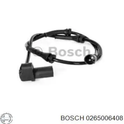 Sensor ABS trasero izquierdo 0265006408 Bosch