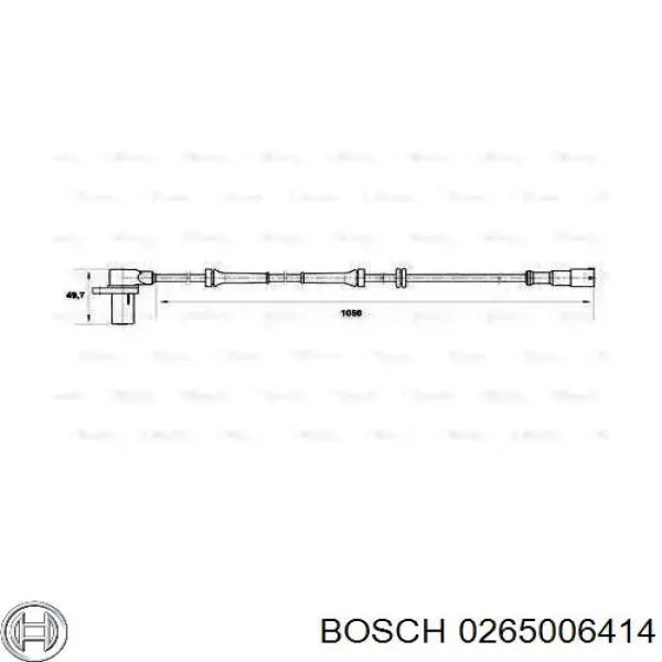 Передний датчик АБС Bosch 0265006414 цена, от 24.02 USD