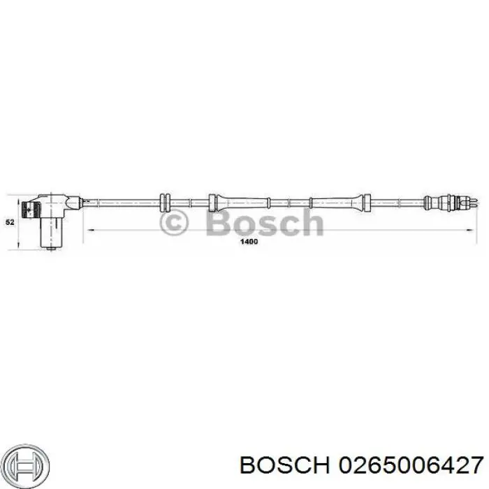 0265006427 Bosch датчик абс (abs передний)