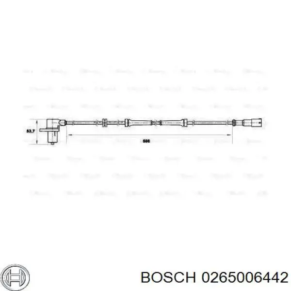 Датчик АБС (ABS) передний 0265006442 Bosch