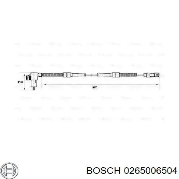 0265006504 Bosch датчик абс (abs задний)