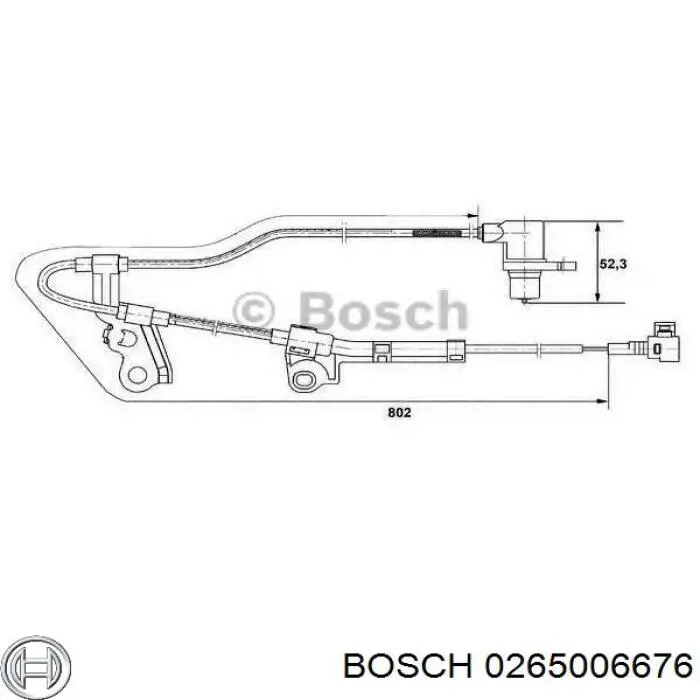 Передний левый датчик абс Bosch 0265006676