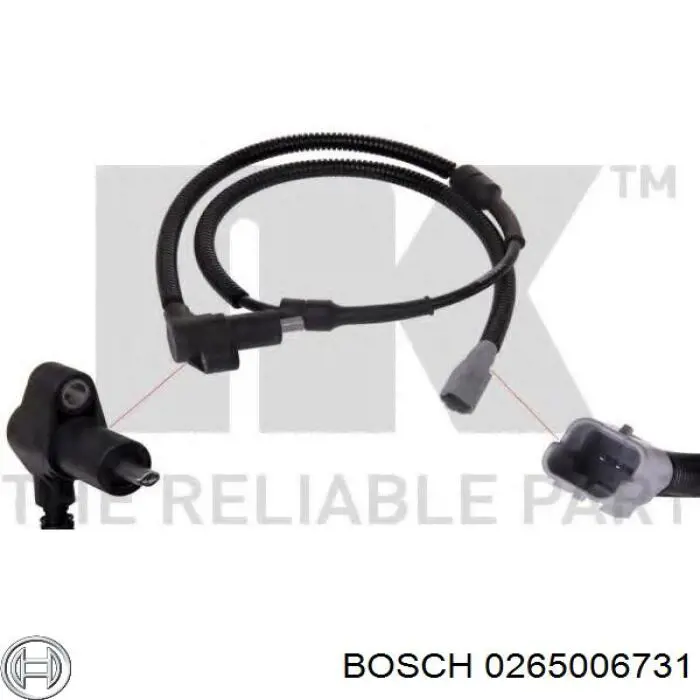 0265006731 Bosch датчик абс (abs задний)