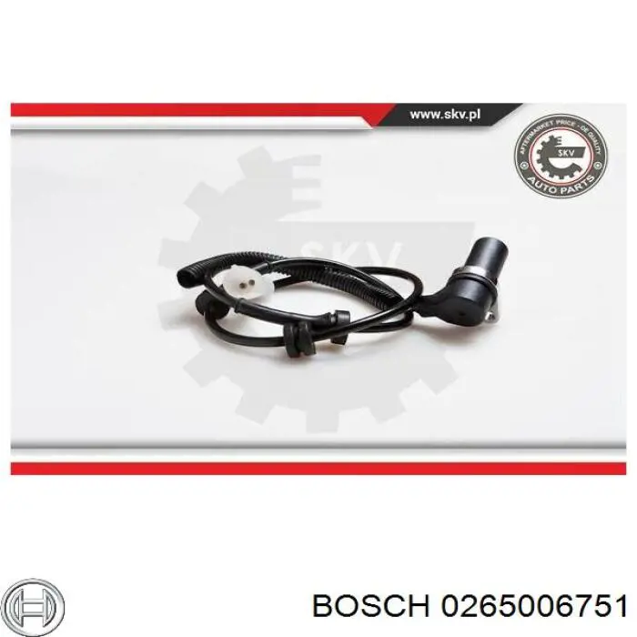 Датчик АБС (ABS) передний, правый Bosch 0265006751 цена, от 15.41 USD