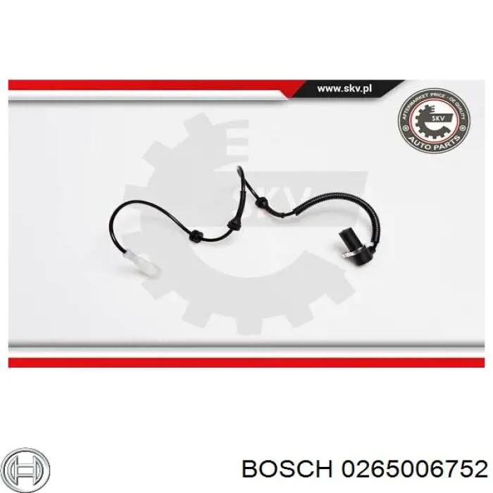 Датчик антиблокировочной системы торможения Bosch 0265006752 цена, от 12.83 USD