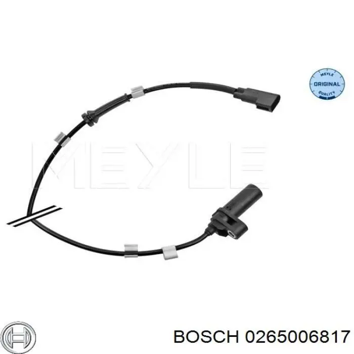 0265006817 Bosch Датчик АБС (ABS) задний, правый