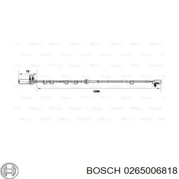 Датчик АБС (ABS) задний левый Bosch 0265006818